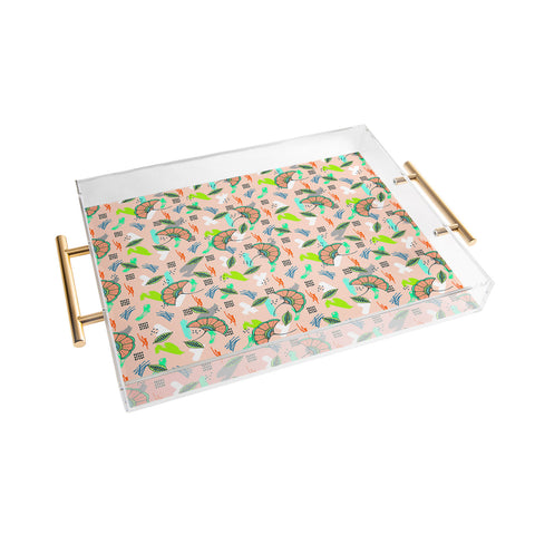 Marta Barragan Camarasa Abstract Pattern of African Nature Acrylic Tray