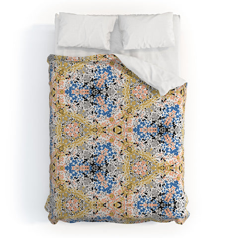 Marta Barragan Camarasa Abstract Pointillism Mosaic I Duvet Cover