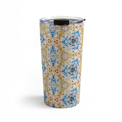 Marta Barragan Camarasa Abstract Pointillism Mosaic I Travel Mug