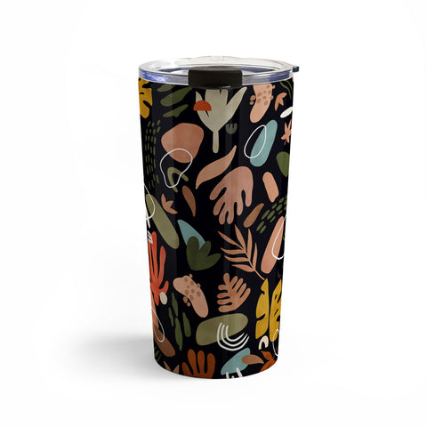 Marta Barragan Camarasa Abstract shapes of dark modern Travel Mug
