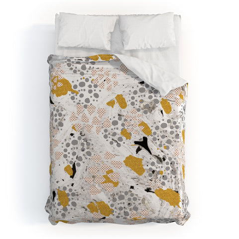 Marta Barragan Camarasa Abstract shapes of textures and marble Duvet Cover