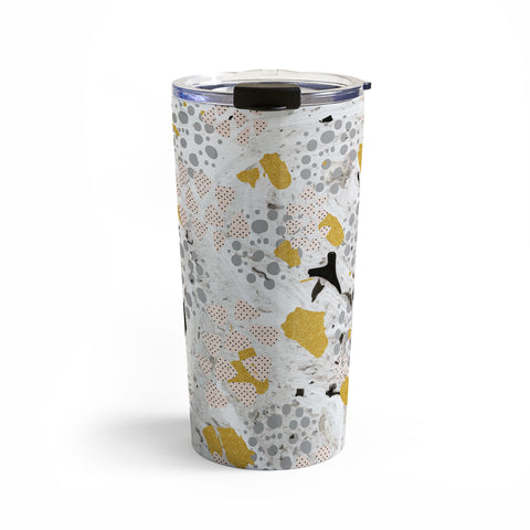 Marta Barragan Camarasa Abstract shapes of textures and marble Travel Mug