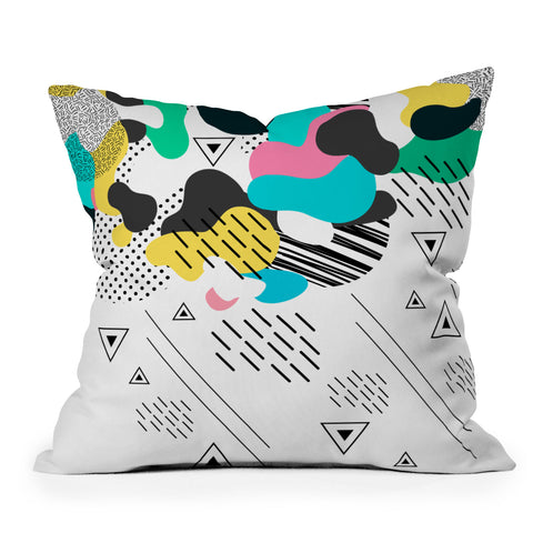 Marta Barragan Camarasa Abstract shapes Outdoor Throw Pillow