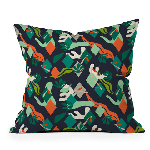 Marta Barragan Camarasa Abstract simple drawing 01 Outdoor Throw Pillow