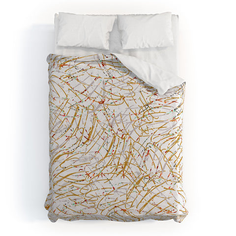 Marta Barragan Camarasa Abstract strokes Duvet Cover