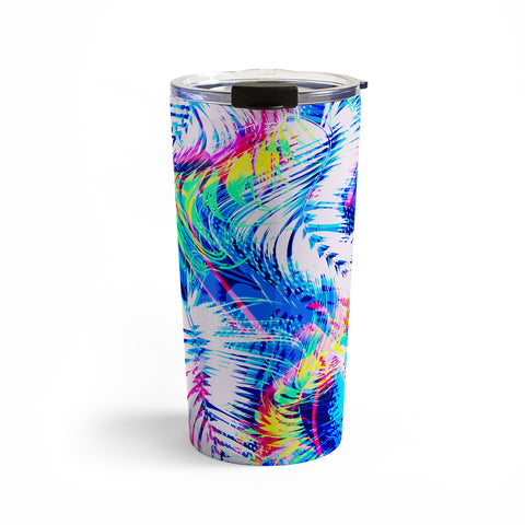 Marta Barragan Camarasa Abstract tropical glitches Travel Mug