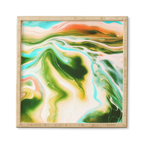 Marta Barragan Camarasa Abstract watercolor marble I Framed Wall Art