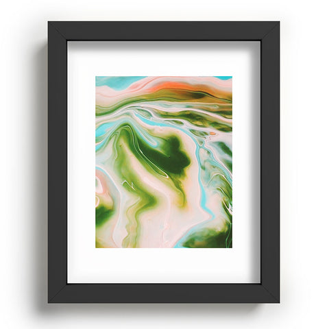 Marta Barragan Camarasa Abstract watercolor marble I Recessed Framing Rectangle