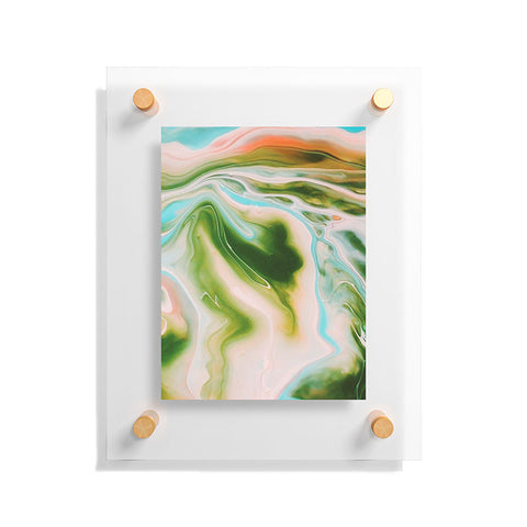 Marta Barragan Camarasa Abstract watercolor marble I Floating Acrylic Print