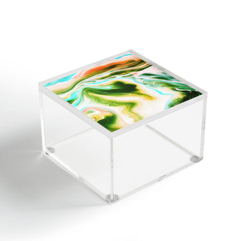 Marta Barragan Camarasa Abstract watercolor marble I Acrylic Box