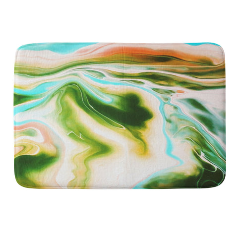 Marta Barragan Camarasa Abstract watercolor marble I Memory Foam Bath Mat