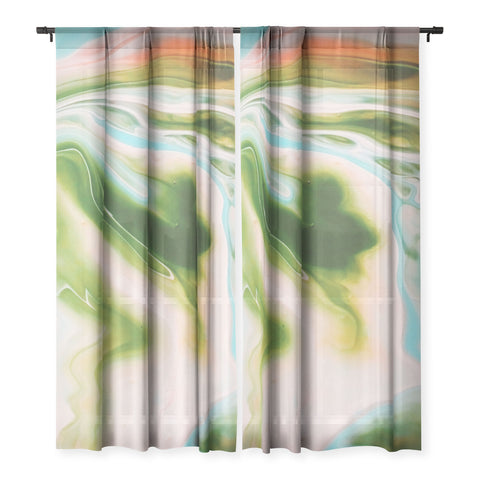 Marta Barragan Camarasa Abstract watercolor marble I Sheer Non Repeat