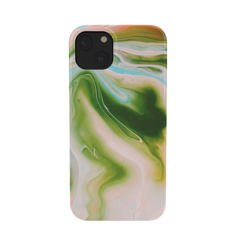 Marta Barragan Camarasa Abstract watercolor marble I Phone Case