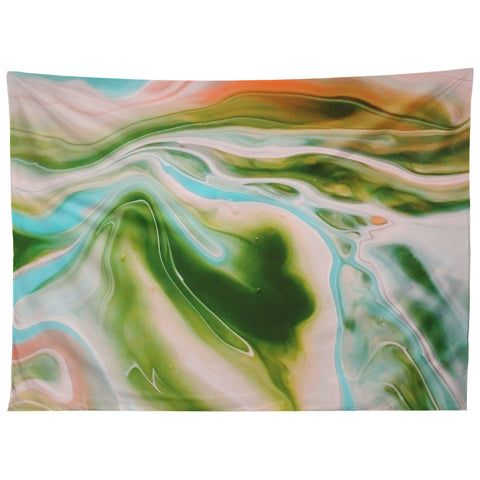 Marta Barragan Camarasa Abstract watercolor marble I Tapestry