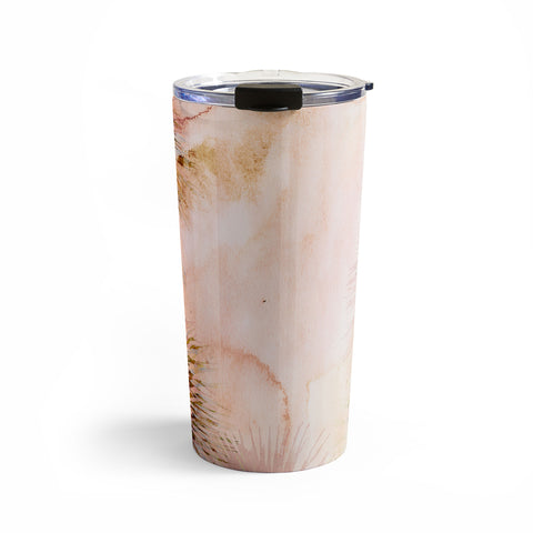 Marta Barragan Camarasa Abstract watercolor palms Travel Mug
