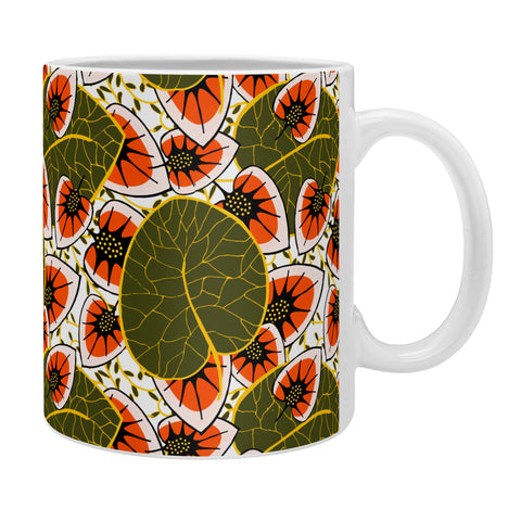 Marta Barragan Camarasa African leaves and flowers pattern Coffee Mug