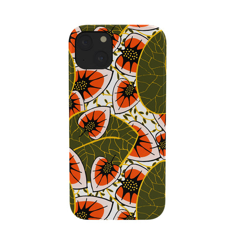 Marta Barragan Camarasa African leaves and flowers pattern Phone Case
