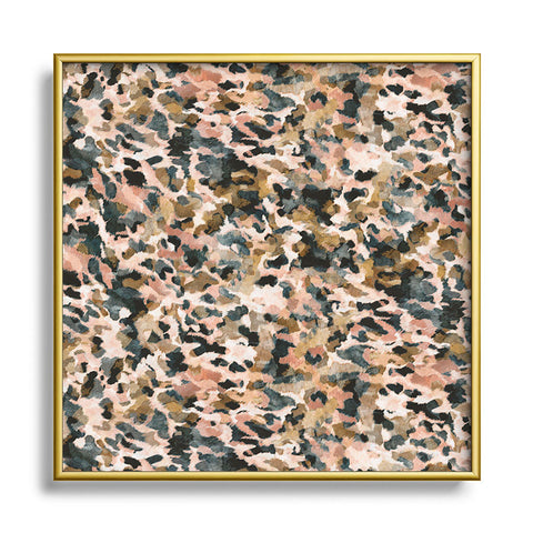 Marta Barragan Camarasa Animal print pastel colors Square Metal Framed Art Print