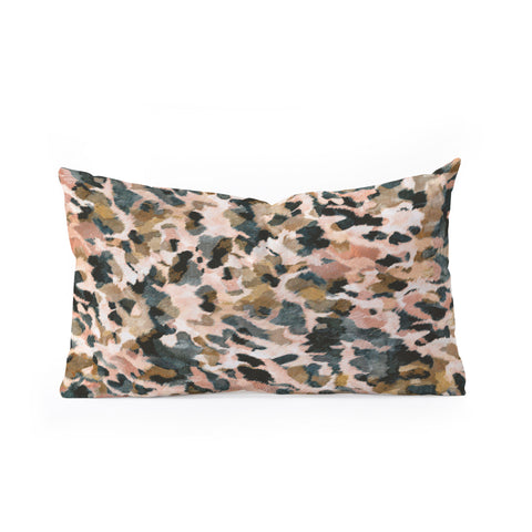 Marta Barragan Camarasa Animal print pastel colors Oblong Throw Pillow