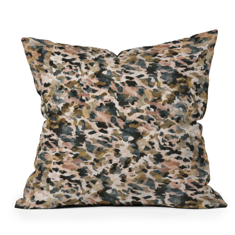 Marta Barragan Camarasa Animal print pastel colors Outdoor Throw Pillow