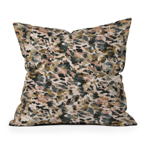 Marta Barragan Camarasa Animal print pastel colors Throw Pillow