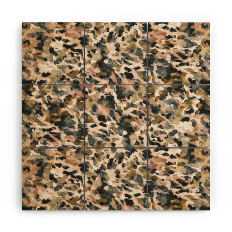 Marta Barragan Camarasa Animal print pastel colors Wood Wall Mural