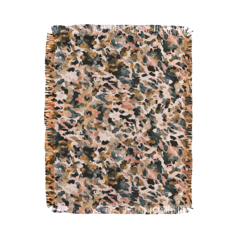 Marta Barragan Camarasa Animal print pastel colors Throw Blanket