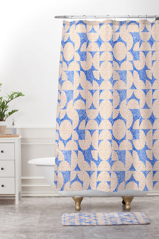 Marta Barragan Camarasa Animal Terrazzo Geometric A Shower Curtain And Mat