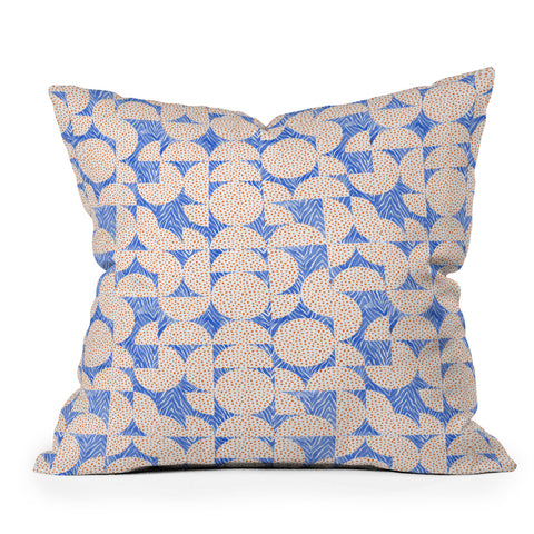 Marta Barragan Camarasa Animal Terrazzo Geometric A Throw Pillow