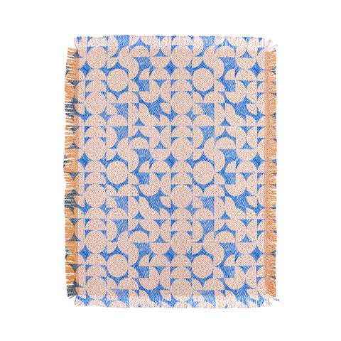 Marta Barragan Camarasa Animal Terrazzo Geometric A Throw Blanket