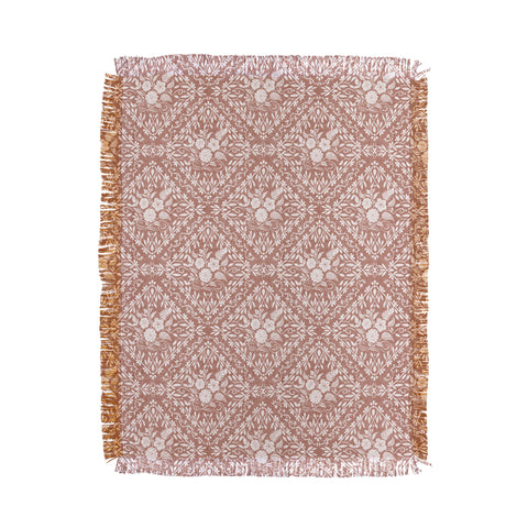 Marta Barragan Camarasa Antique Botanical Bliss Throw Blanket