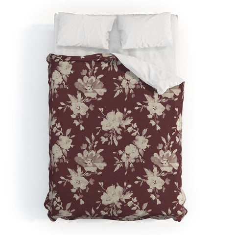 Marta Barragan Camarasa Antique Petal Romance Duvet Cover