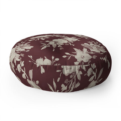 Marta Barragan Camarasa Antique Petal Romance Floor Pillow Round