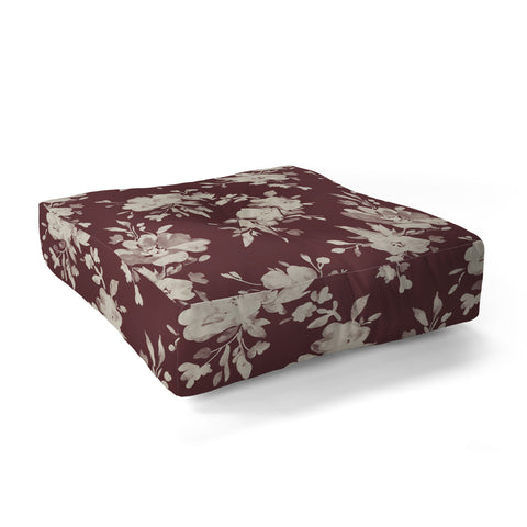 Marta Barragan Camarasa Antique Petal Romance Floor Pillow Square