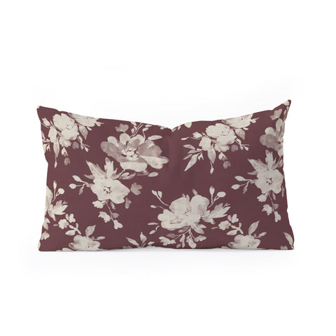 Marta Barragan Camarasa Antique Petal Romance Oblong Throw Pillow