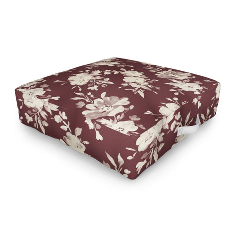 Marta Barragan Camarasa Antique Petal Romance Outdoor Floor Cushion