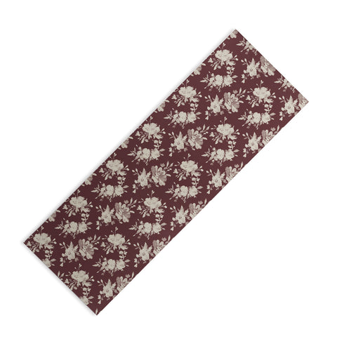 Marta Barragan Camarasa Antique Petal Romance Yoga Mat