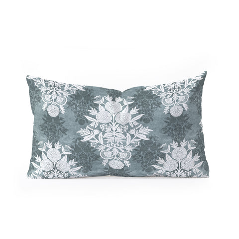 Marta Barragan Camarasa Antique Victorian Floral Oblong Throw Pillow