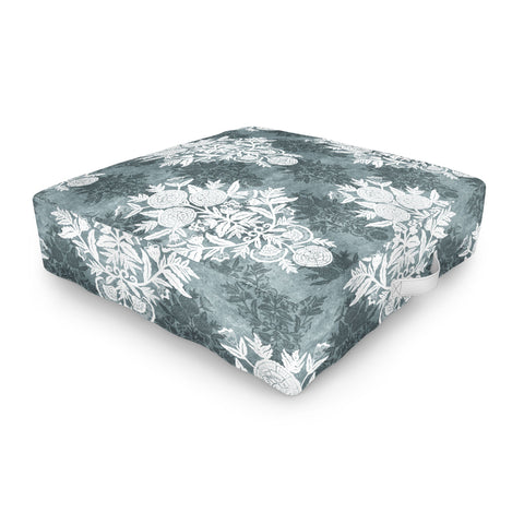 Marta Barragan Camarasa Antique Victorian Floral Outdoor Floor Cushion