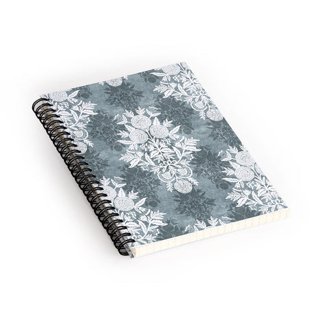 Marta Barragan Camarasa Antique Victorian Floral Spiral Notebook