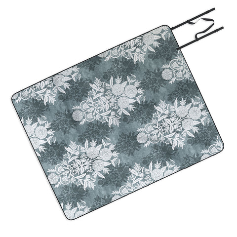 Marta Barragan Camarasa Antique Victorian Floral Picnic Blanket