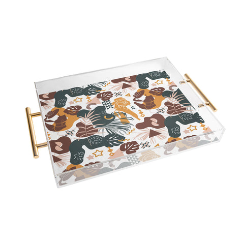 Marta Barragan Camarasa Art line Memphis mood Acrylic Tray