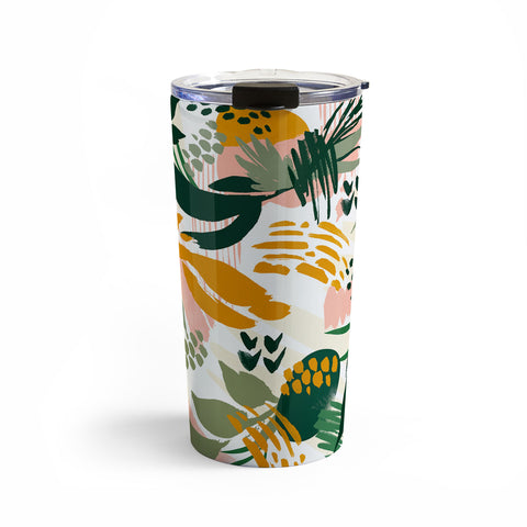 Marta Barragan Camarasa Art nature brushstrokes II Travel Mug