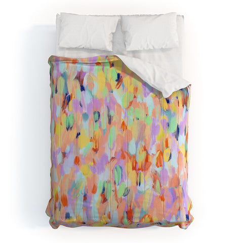 Marta Barragan Camarasa Artistic summer brushstrokes Comforter