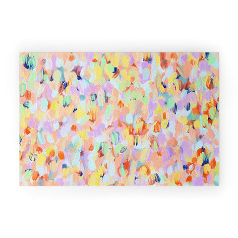 Marta Barragan Camarasa Artistic summer brushstrokes Welcome Mat