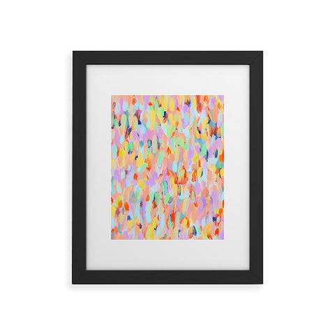 Marta Barragan Camarasa Artistic summer brushstrokes Framed Art Print