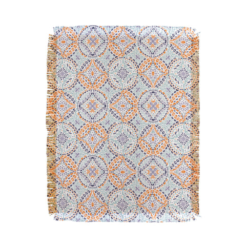 Marta Barragan Camarasa Artsy Leaf Symphony Throw Blanket