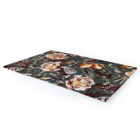 Marta Barragan Camarasa Autumn fall in the garden 3S Area Rug