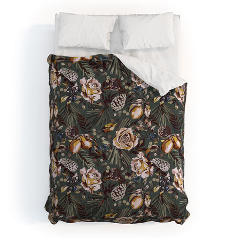 Marta Barragan Camarasa Autumn fall in the garden 3S Comforter