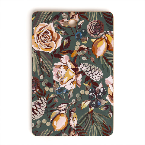 Marta Barragan Camarasa Autumn fall in the garden 3S Cutting Board Rectangle